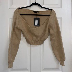 PLT Off The Shoulder Knit Sweater